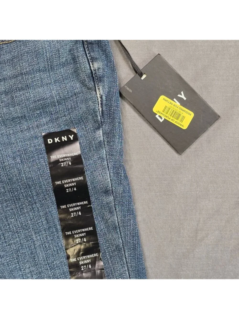 DKNY Womens Everywhere Skinny Jeans Size 27 Blue Denim Mid-Rise Stretch NEW - Picture 4 of 6
